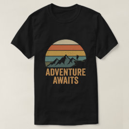 Äventyr väntar - Vandring Utomhusäventyr T Shirt