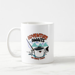 Äventyr Väntar vid Varje Kast Kaffemugg