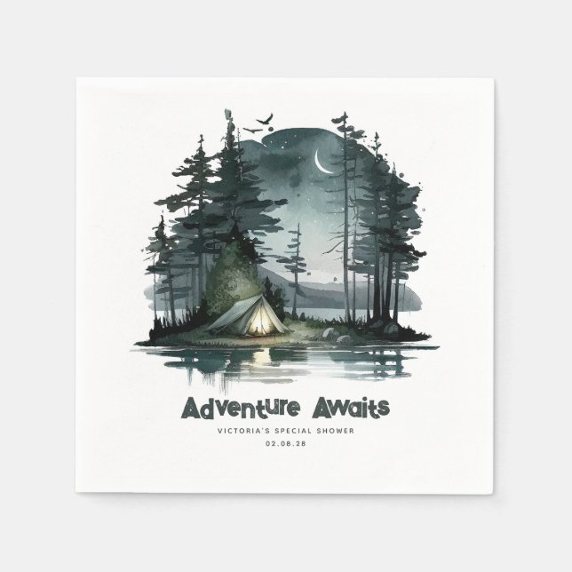 Äventyr väntar Vild natur tema servetter (Framsidan)