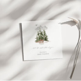 Äventyr väntar Vild Skog Kära Baby Shower Pappersservett