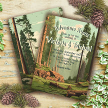 Äventyr Woodland Forest Bröllop