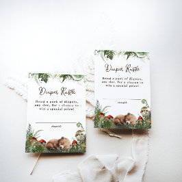 Äventyr Woodland Mushroom Fern Pojke Shower Tilläggskort