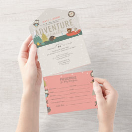 Äventyr Woodland Predictions Girl Baby Shower