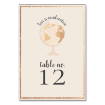 Äventyr World Globe Karta Travel Theme Bröllop