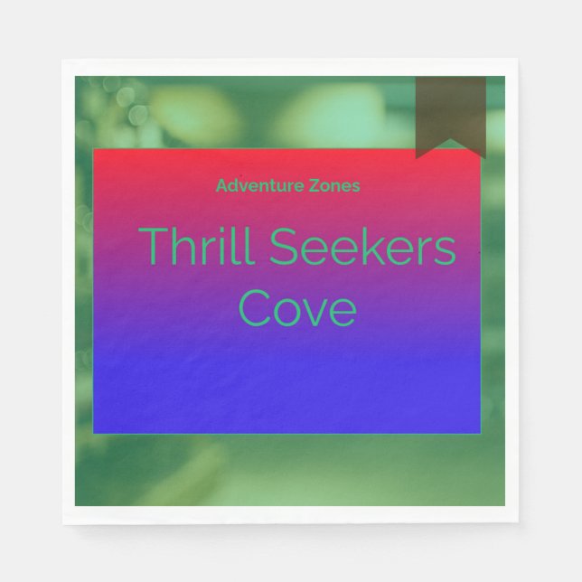 Äventyr Zones Cove Pappersservett (Framsidan)