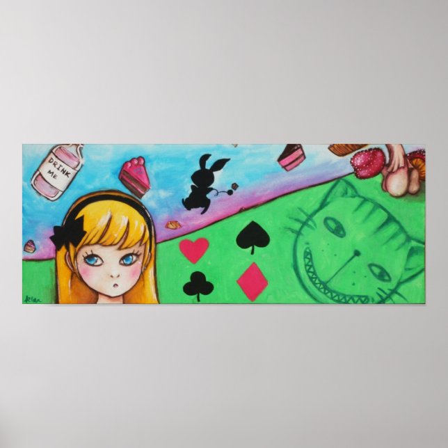 Äventyren Alice i Wonderland Poster (Framsidan)