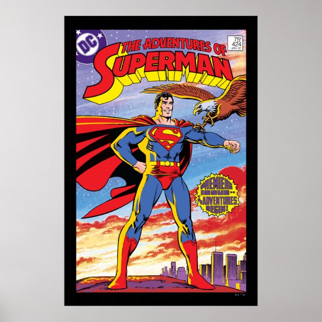 Äventyren av Superman #424 Poster (Framsidan)