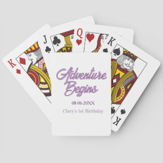 Äventyret börjar 1-årsdag namn datum enkelt min casinokort