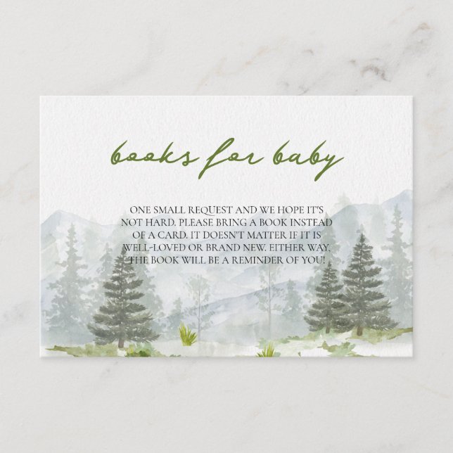 Äventyret Börjar Berg Skog Böcker för Bebisar Tilläggskort (Framsida)