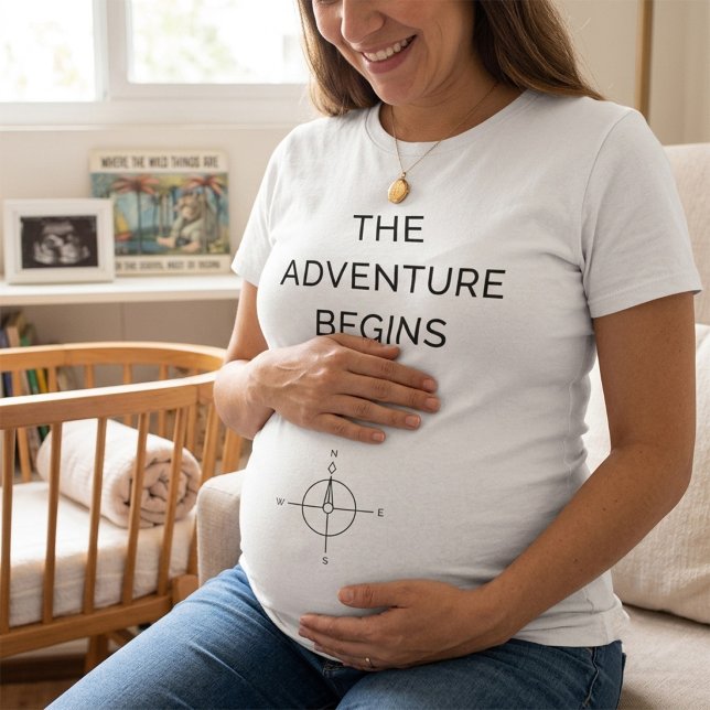 Äventyret Börjar Söt Ny Bebis Annonsering T Shirt (Skapare uppladdad)