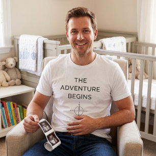 Äventyret Börjar Söt Ny Bebis Annonsering T Shirt