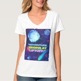 Äventyret börjar vid uppskjutning isolerad tumbler t shirt