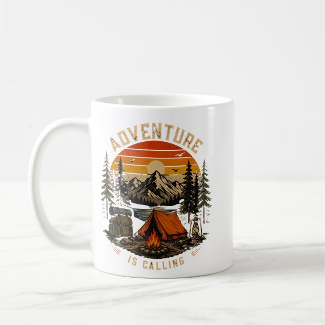 Äventyret kallar campingmugg kaffemugg (Vänster)