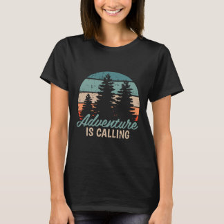 Äventyret kallar sig Resa Berg Vandring Vandrare T Shirt