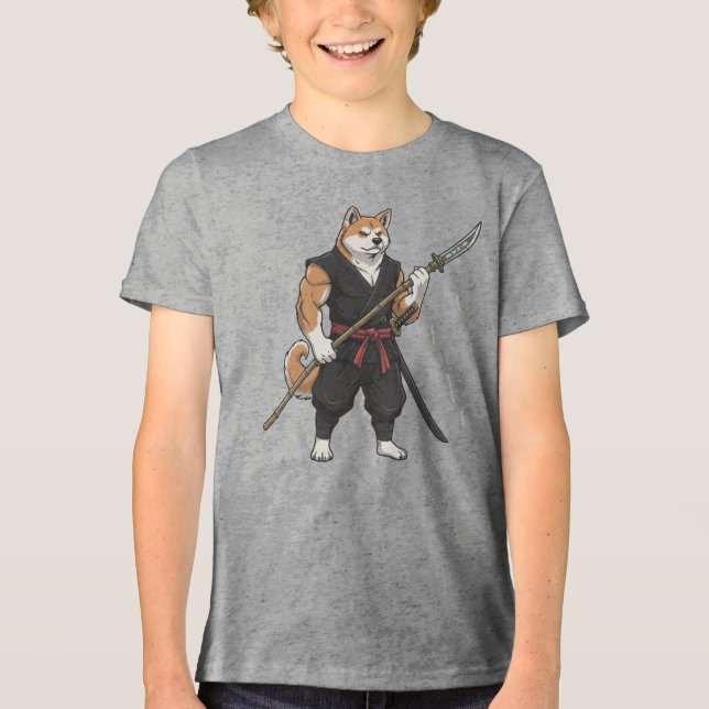 Äventyret med Akita-gladiatorhunden  T Shirt (Framsida)