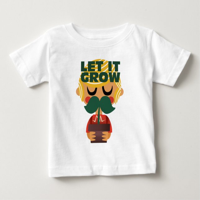 Äventyret med mustaschens tillväxt t shirt (Framsida)