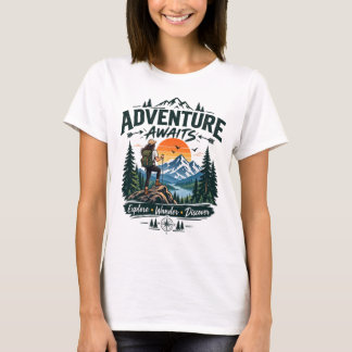 Äventyret Väntar Bergvandring Utomhus T-Shirt