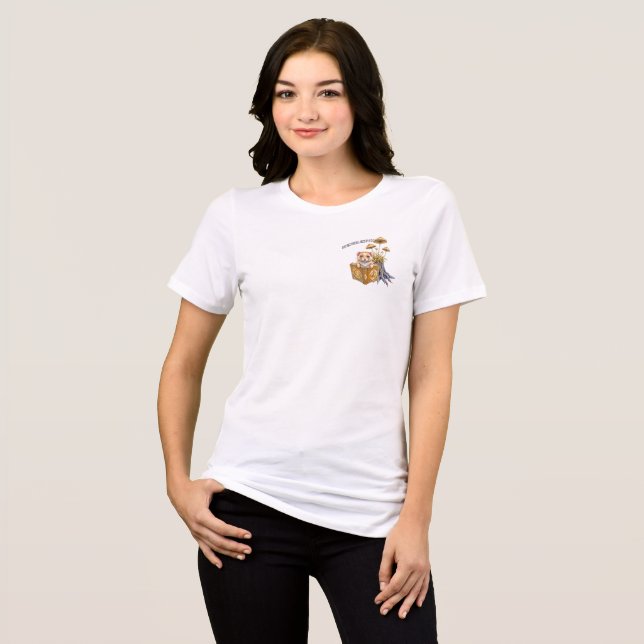 Äventyret Väntar Damernas Bokälskare T-shirt (Framsida Full)