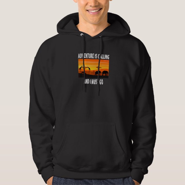 Äventyret väntar Safari   Hoodie (Framsida)