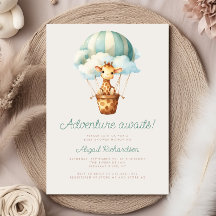 Äventyret Väntar Sällskapsdjur Ballong Baby Shower