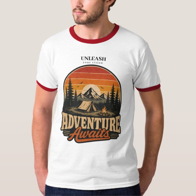 Äventyret Väntar Utomhus Natur T-Shirt (Framsida)