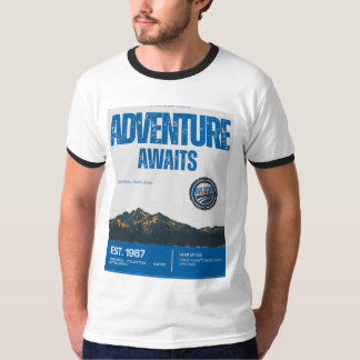Äventyret väntar Vintage Mountain T-Shirt | Retro