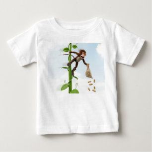 Äventyrlig 3D-tecknad film Applikation som glider T Shirt