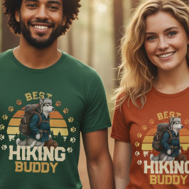 Äventyrlig Alaskan Malamute Vandrare Vildmark T Shirt
