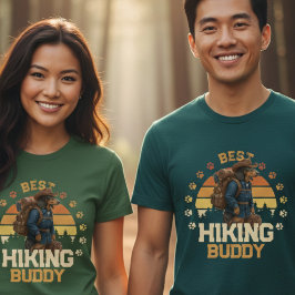 Äventyrlig Amerikansk Eng Hiker Vildmarksutforskar T Shirt