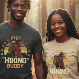 Äventyrlig Amerikansk Rävhund Hikers Vildmark T Shirt