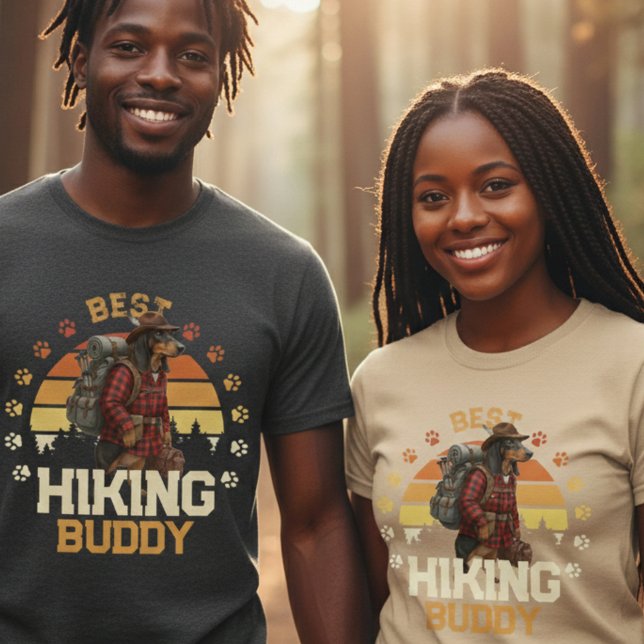 Äventyrlig Amerikansk Rävhund Hikers Vildmark T Shirt (Skapare uppladdad)