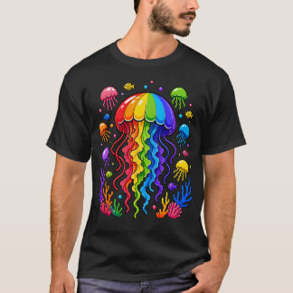 Äventyrlig Lysande Maneterhav för Havsentusiaster T Shirt