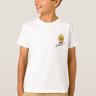 Äventyrlig pappersplansankan för barn t shirt