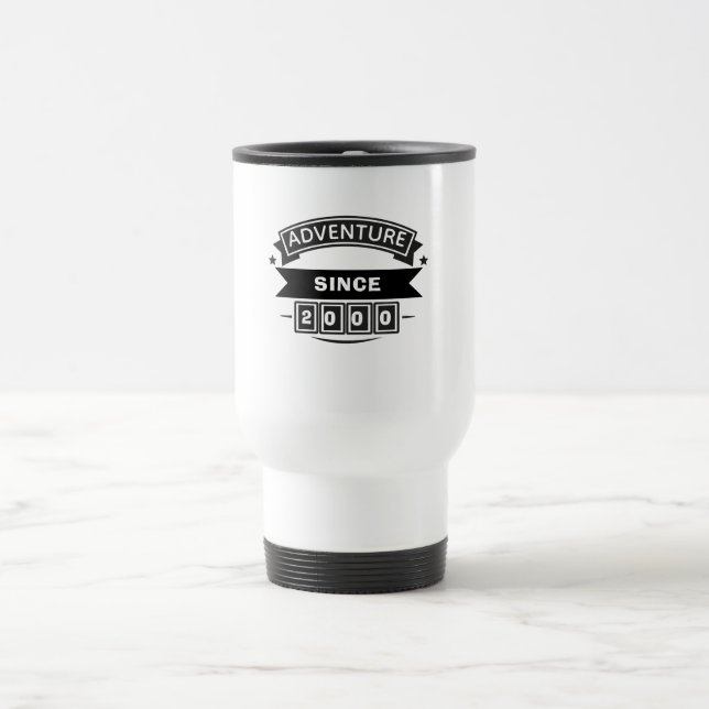 Äventyrlig Sedan [År] Anpassad Termisk Resemugg (Center)