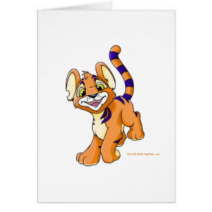 Äventyrliga orange Kougra Hälsningskort