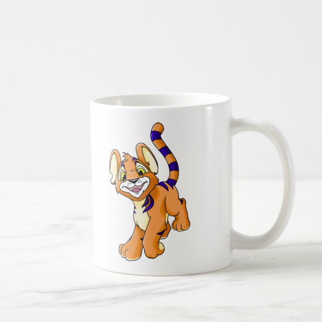 Äventyrliga orange Kougra Kaffemugg (Höger)