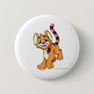 Äventyrliga orange Kougra Knapp