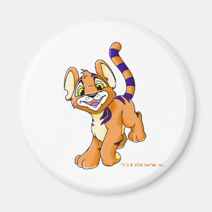 Äventyrliga orange Kougra Magnet