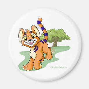 Äventyrliga orange Kougra på gåtaön Magnet