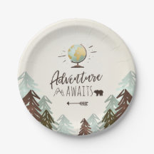 Äventyrpapperstallrikar reser