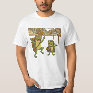 äventyrs grodor kort historia t shirt