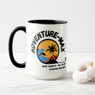 Äventyrs-MAX Logotyp Kaffemugge (Har Kameror) Mugg