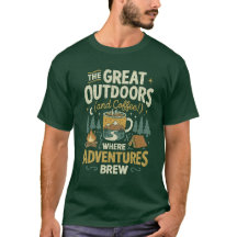 Äventyrs- och kaffet-shirt