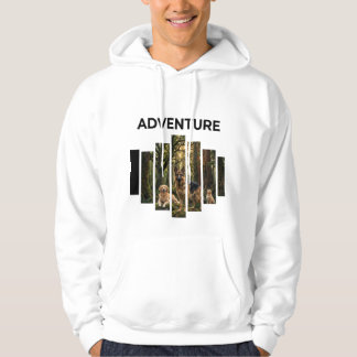 Äventyrs T-Shirt Med Hundar Skog Utomhus Hoodie