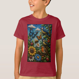 Äventyrs Trädgård 3D Mozaik T-Shirt