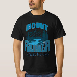 Äventyrs typografi Mount Rainier | Ordkonst Desi T Shirt
