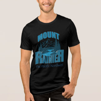 Äventyrs typografi Mount Rainier | Ordkonst Desi T Shirt