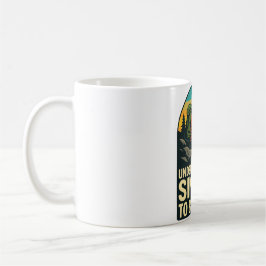 Äventyrs-Vandring Retro Illustration Kaffemugg