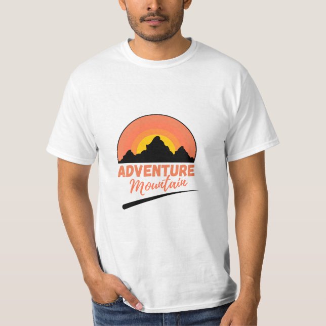 Äventyrsberg t-shirt. t shirt (Framsida)