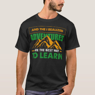 Äventyrsberg Utflykter Camping Vandring Gåvor pojk T Shirt